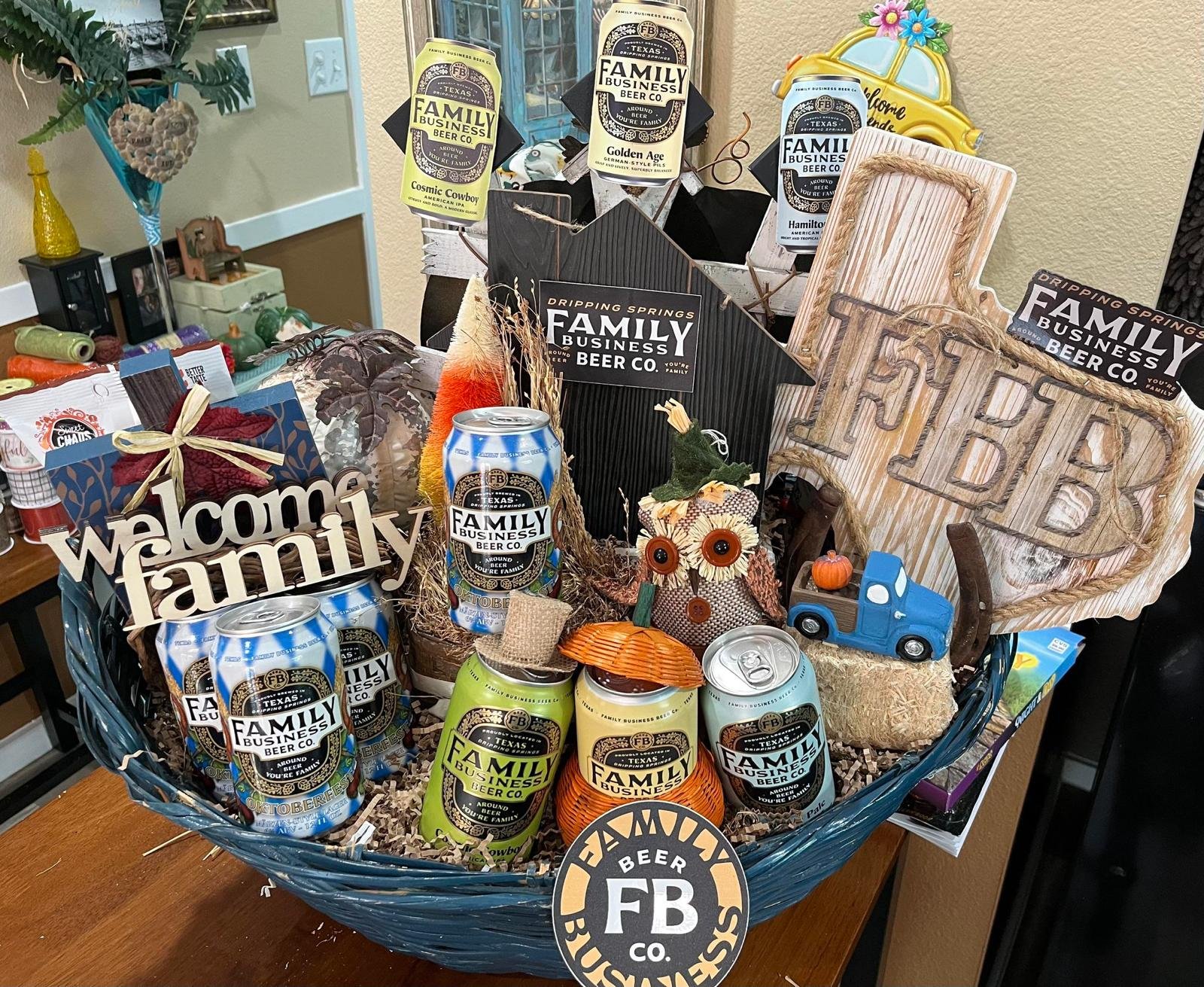 Family business gift basket